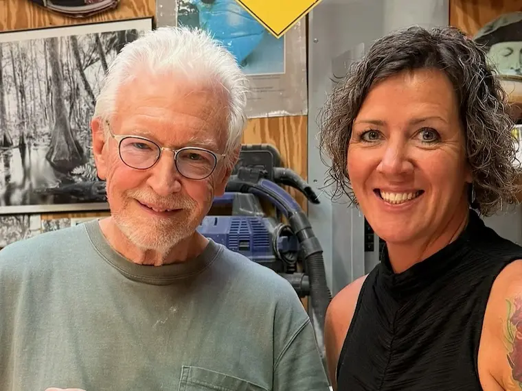 Mel stopped in to see master potter Steven Hill in Kansas 2026